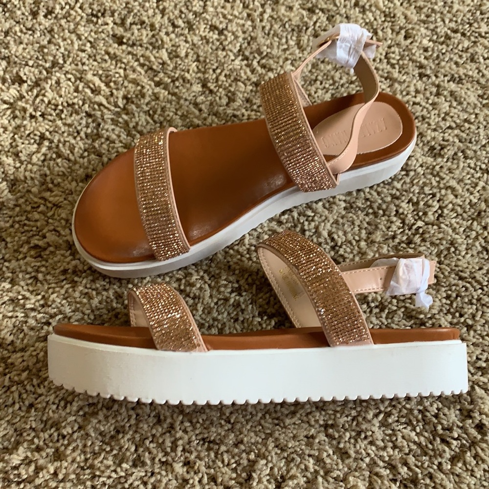 Azalea Wang Glitter Sandals